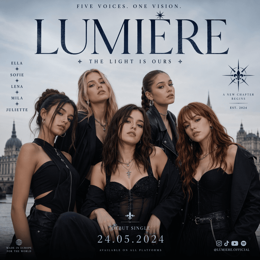 Social media — European girl group poster